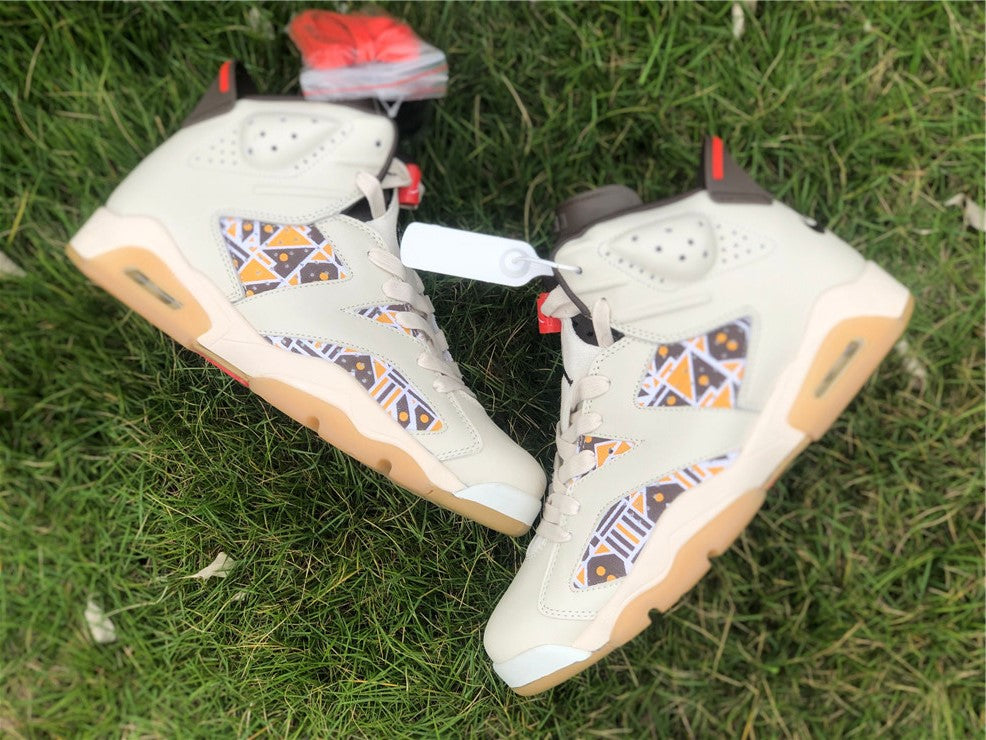 Air Jordan 6 Retro Quai54 Sail Brown (2020)