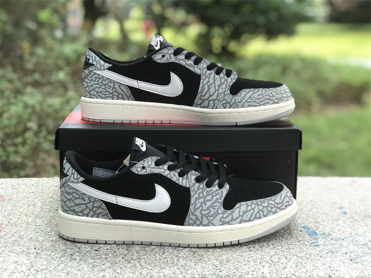 Air Jordan 1 Low OG Black Cement   CZ0790-001