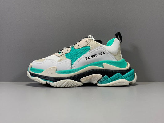 Balencaiga Triple S White Grey Turquoise (W)