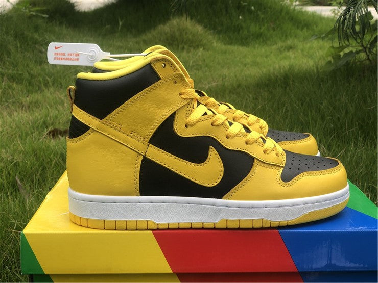 Nike Dunk High Black Varsity Maize