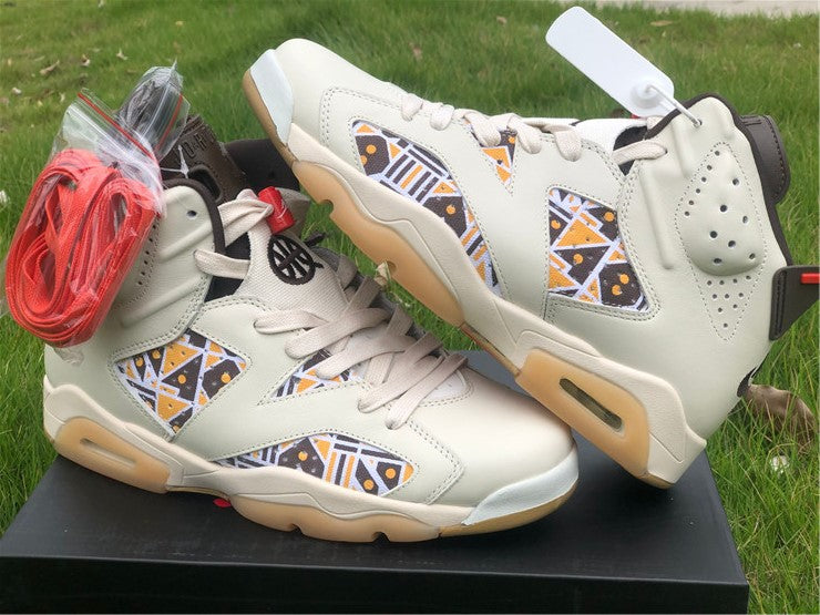 Air Jordan 6 Retro Quai54 Sail Brown (2020)