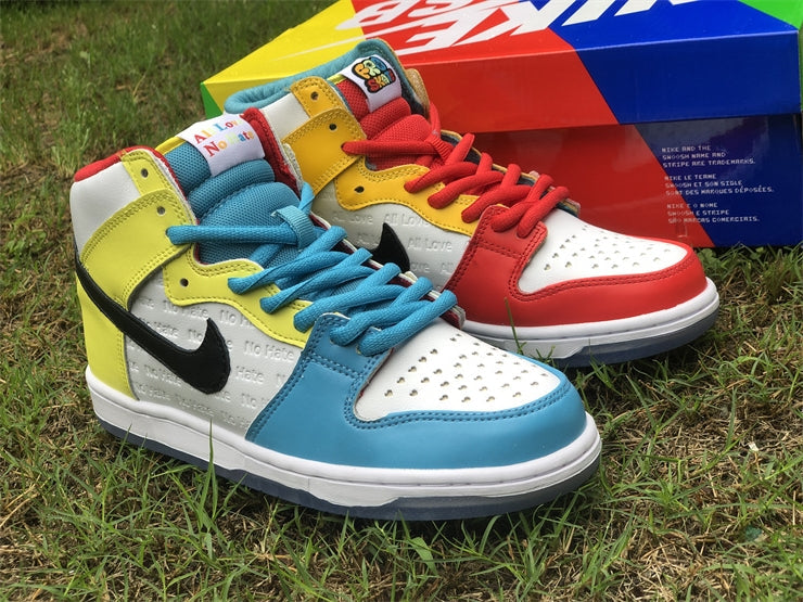 Nike SB Dunk High x Fro skate  All Love No Hate