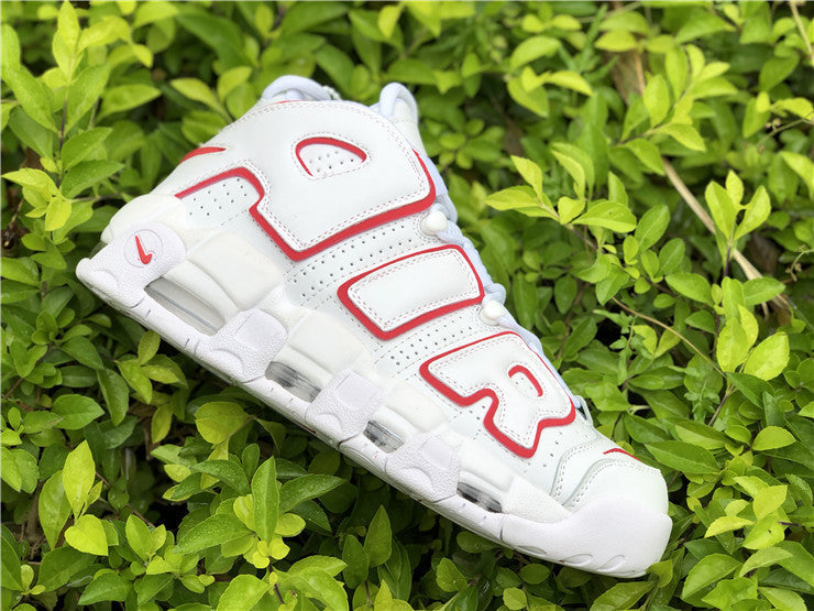 Nike Air More Uptempo White Varsity Red Outline (2018/2021)