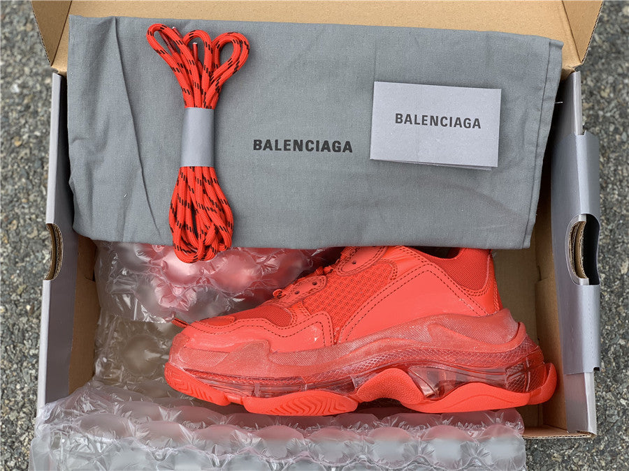 Balenciaga Triple S Red Clear Sole