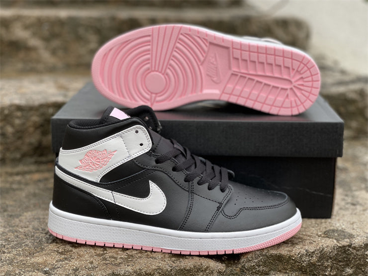 Air Jordan 1 Mid  Arctic Pink Black (GS)