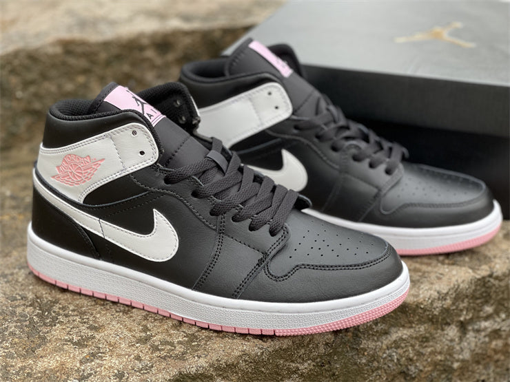 Air Jordan 1 Mid  Arctic Pink Black (GS)