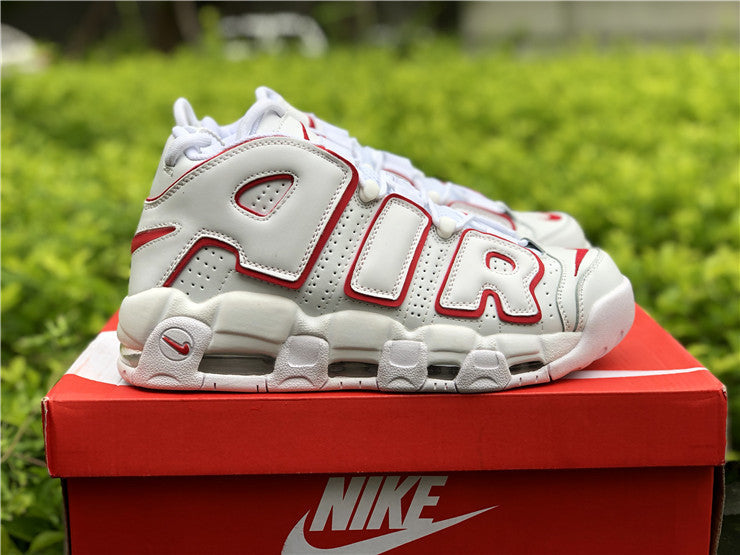 Nike Air More Uptempo White Varsity Red Outline (2018/2021)