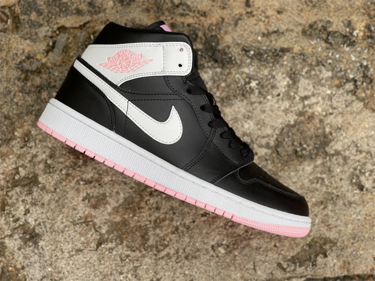 Air Jordan 1 Mid  Arctic Pink Black (GS)