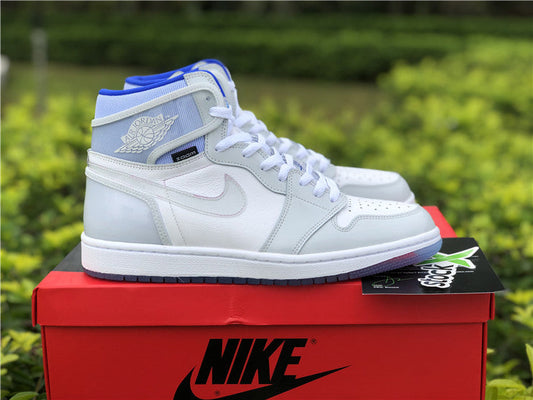 Air Jordan 1 Retro High Zoom White Racer Blue