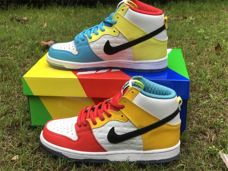 Nike SB Dunk High x Fro skate  All Love No Hate