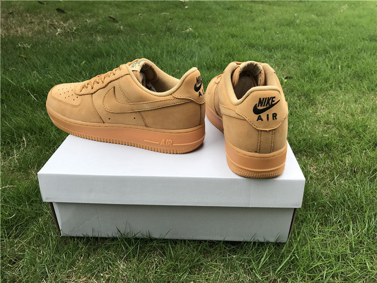 Nike Air Force 1 Low GS Wheat Flax 8 Leather