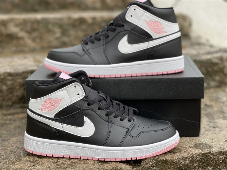 Air Jordan 1 Mid  Arctic Pink Black (GS)