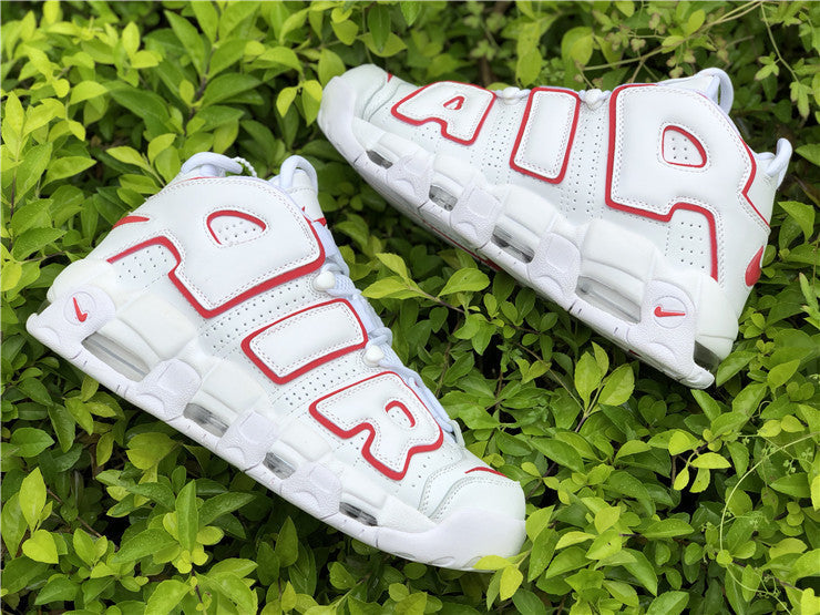 Nike Air More Uptempo White Varsity Red Outline (2018/2021)