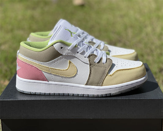 Air Jordan 1 Low Pastel Grind Vivid Green (GS)