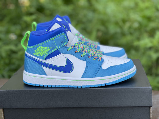 Air Jordan 1 Mid Sprite Blue (GS)