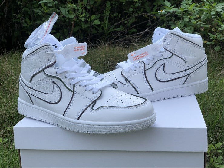 Air Jordan 1 Mid Iridescent Reflective White (W)