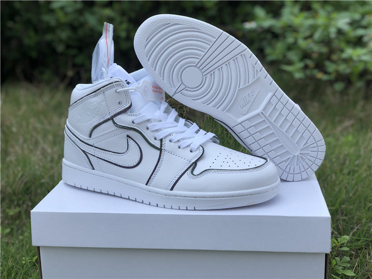 Air Jordan 1 Mid Iridescent Reflective White (W)