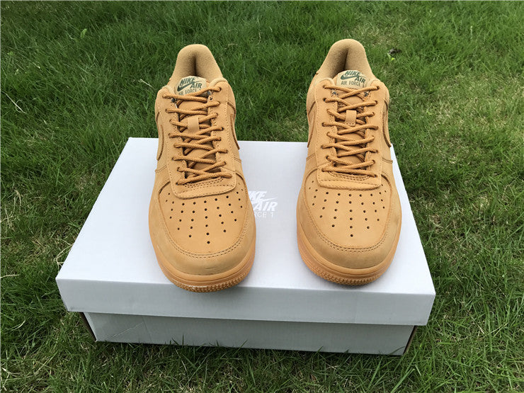 Nike Air Force 1 Low GS Wheat Flax 8 Leather