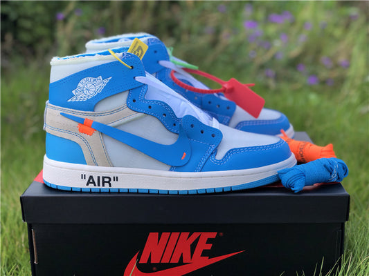 Air Jordan 1 Retro High Off-White University Blue