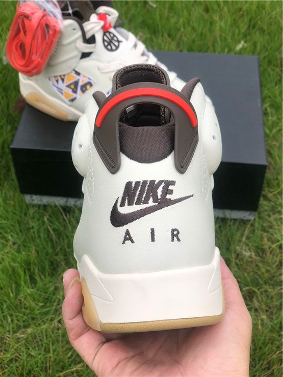 Air Jordan 6 Retro Quai54 Sail Brown (2020)