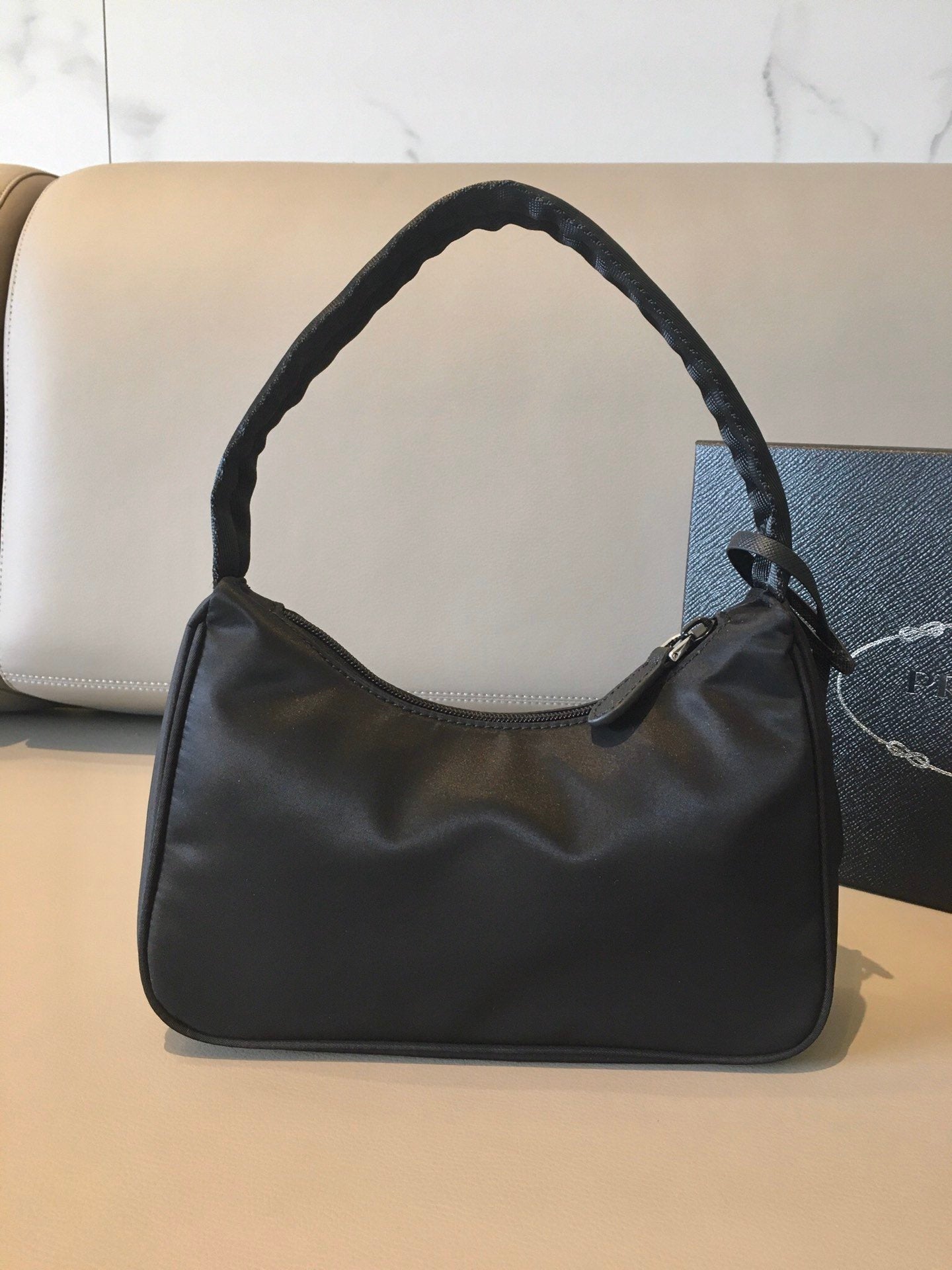 Hobo Tessuto Shoulder Bag Mini Black