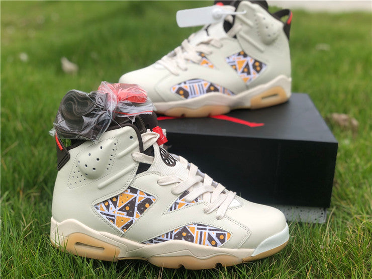 Air Jordan 6 Retro Quai54 Sail Brown (2020)