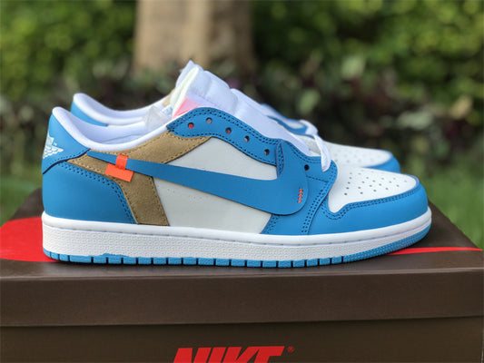 Air Jordan 1 Low  Retro  Off-White University Blue