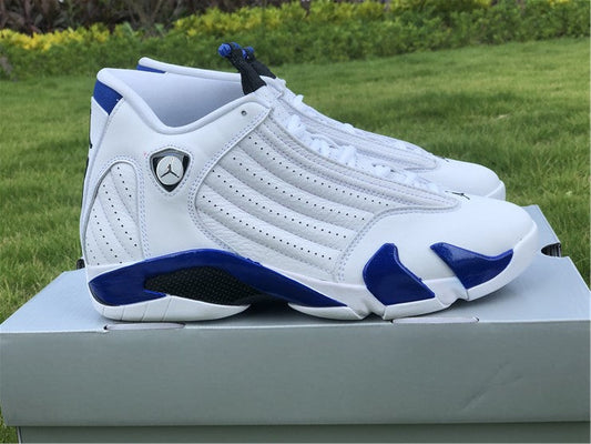 Air Jordan 14 Retro White Hyper Royal