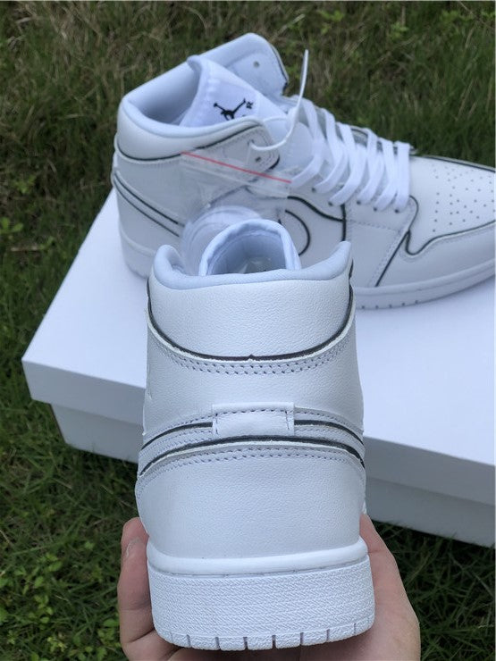 Air Jordan 1 Mid Iridescent Reflective White (W)