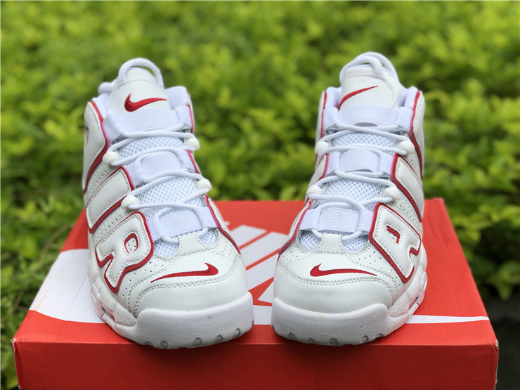 Nike Air More Uptempo White Varsity Red Outline (2018/2021)