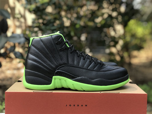 Air Jordan 12   28 Days of Flight Black Green