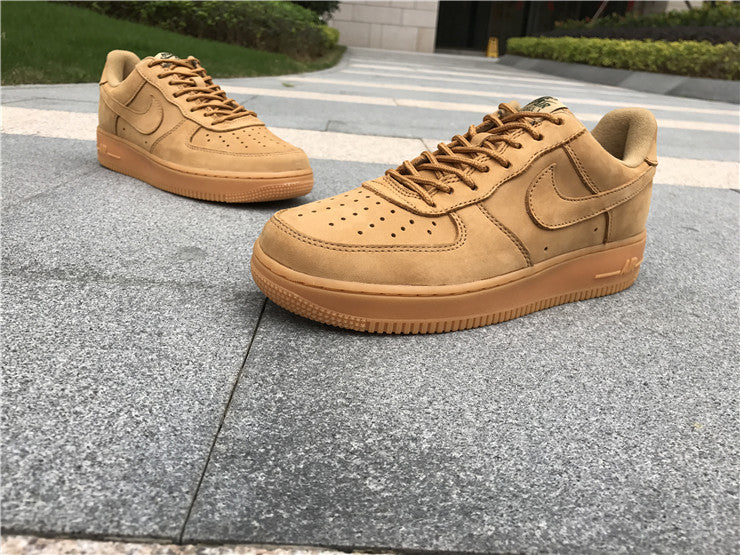 Nike Air Force 1 Low GS Wheat Flax 8 Leather