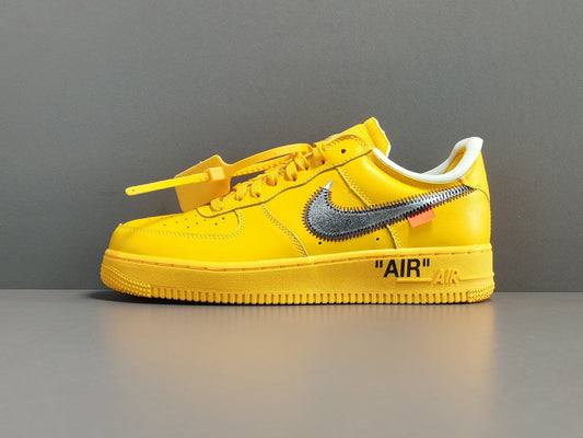 Nike Air Force 1 Low OFF-WHITE University Gold Metallic Silver