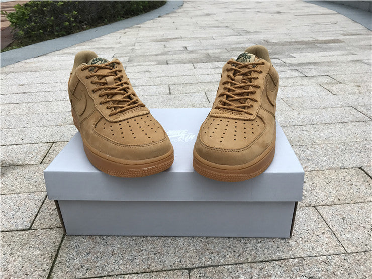 Nike Air Force 1 Low GS Wheat Flax 8 Leather