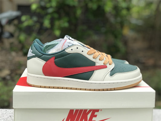 Air Jordan 1 Low x Travis Scott OG Rice red green DM7866-801