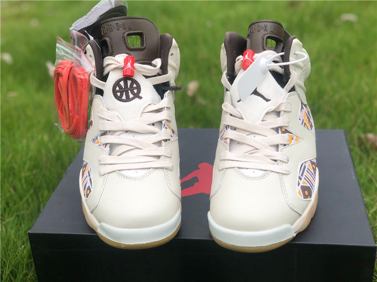 Air Jordan 6 Retro Quai54 Sail Brown (2020)