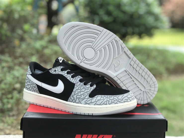 Air Jordan 1 Low OG Black Cement   CZ0790-001