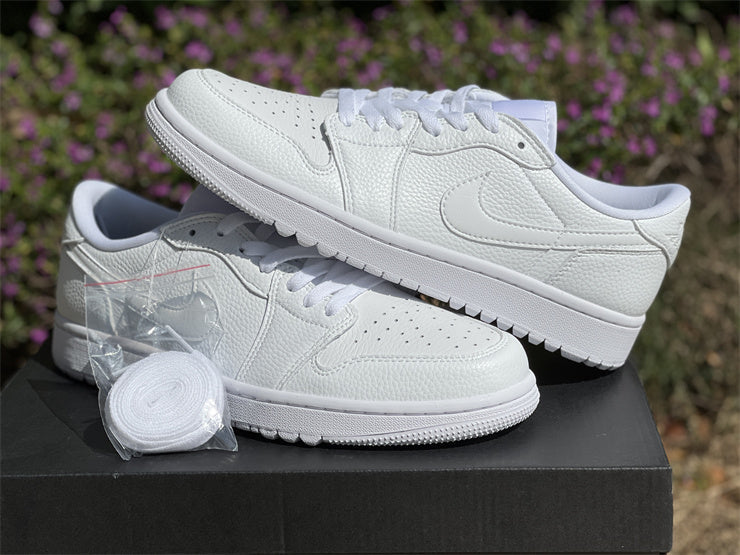 Air Jordan 1 Retro Low Golf Triple White