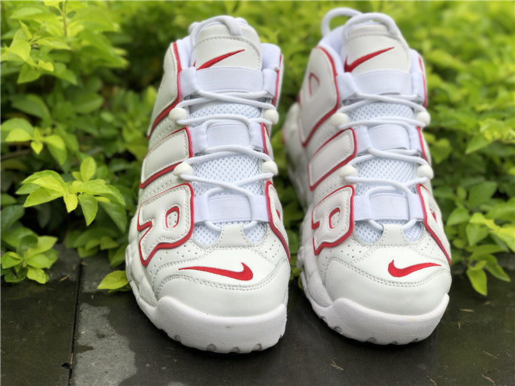 Nike Air More Uptempo White Varsity Red Outline (2018/2021)