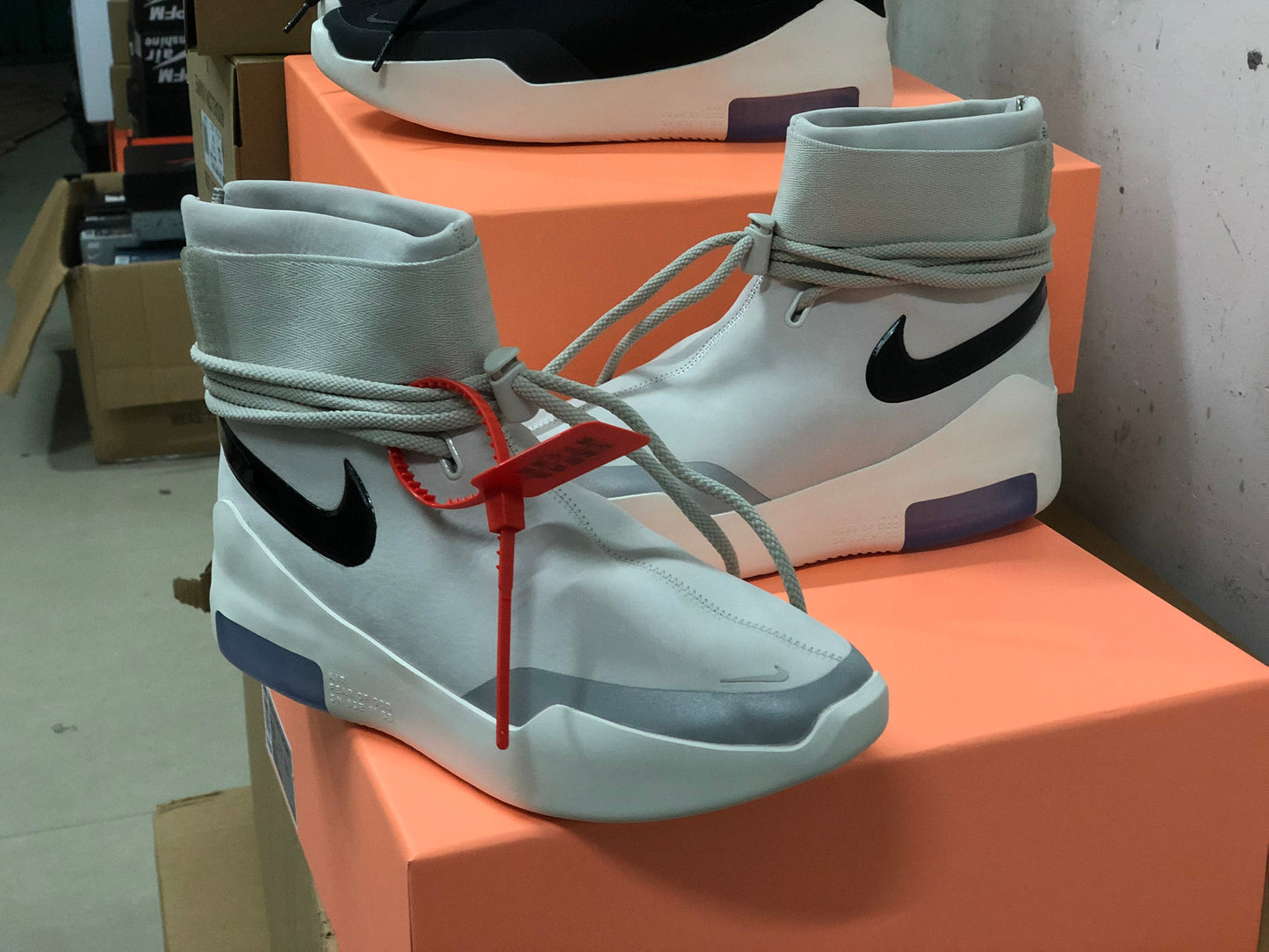 Nike Air Fear of God 1  SA Light Bone Black