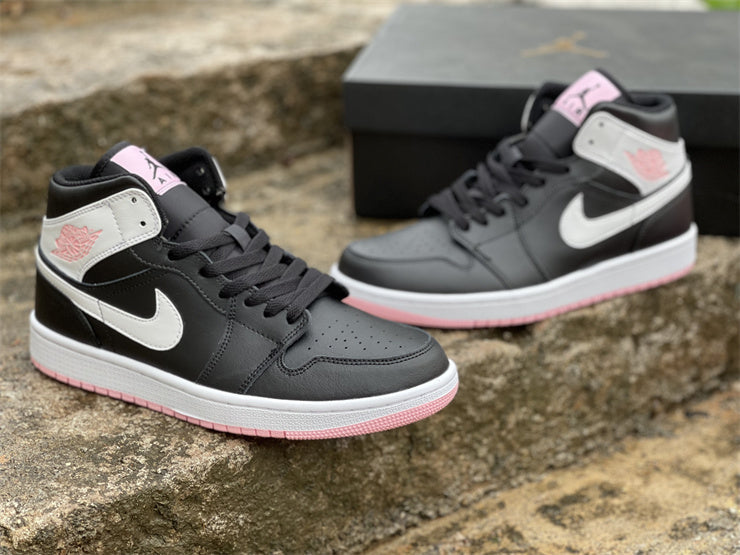 Air Jordan 1 Mid  Arctic Pink Black (GS)