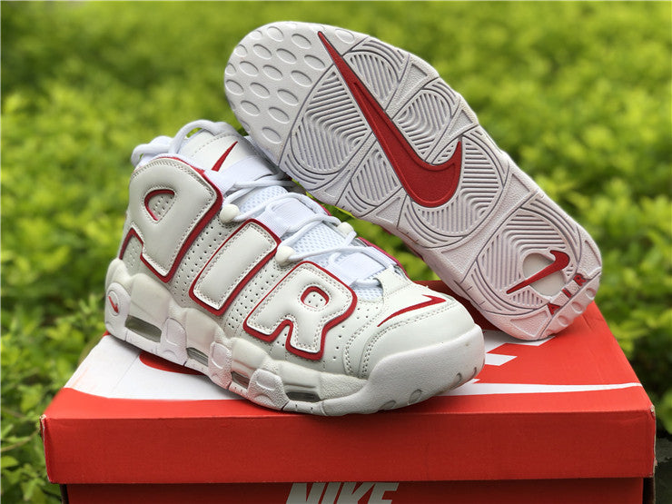 Nike Air More Uptempo White Varsity Red Outline (2018/2021)