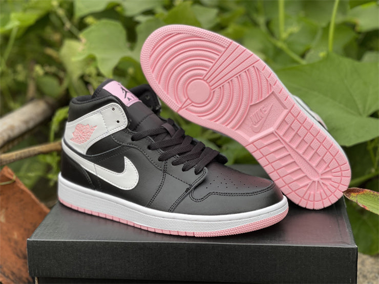 Air Jordan 1 Mid  Arctic Pink Black (GS)