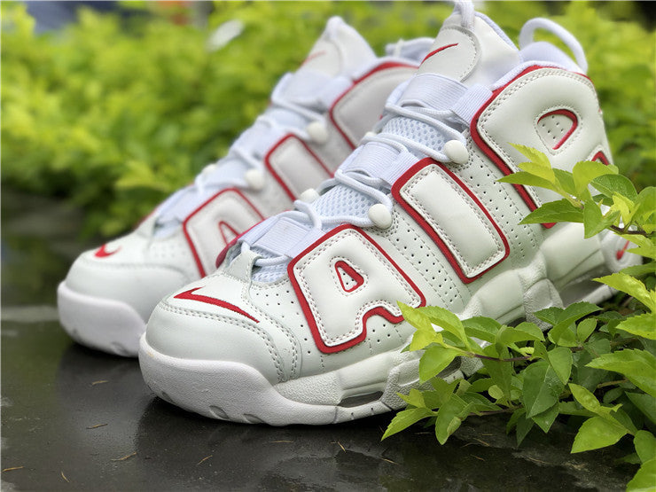 Nike Air More Uptempo White Varsity Red Outline (2018/2021)