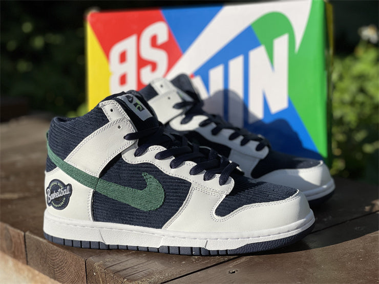 Nike Dunk High Sports Specialties White Navy