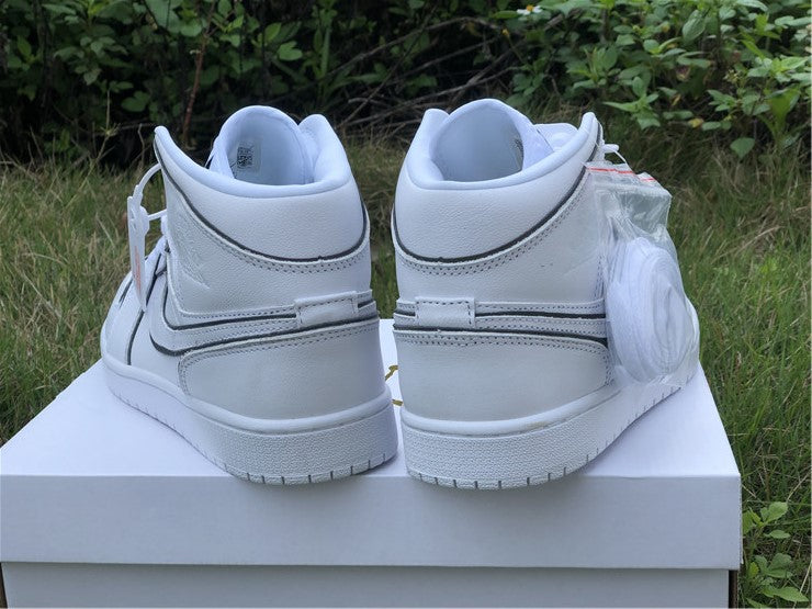 Air Jordan 1 Mid Iridescent Reflective White (W)