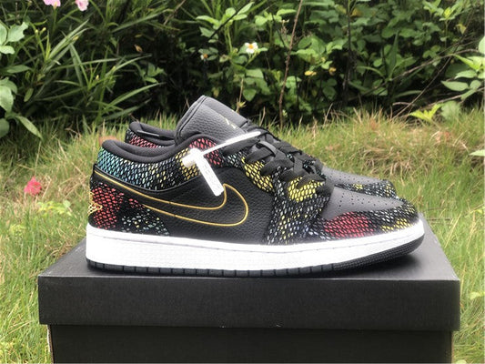 Air Jordan 1 Low Multicolor Snakeskin (W) (2020)