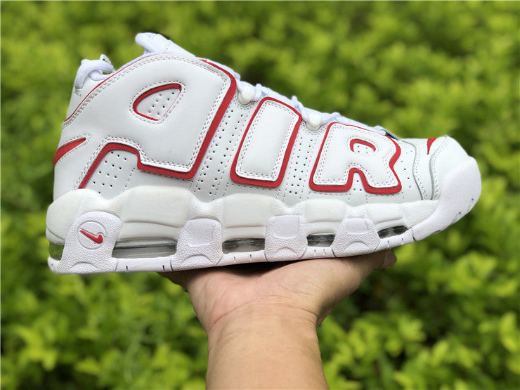 Nike Air More Uptempo White Varsity Red Outline (2018/2021)