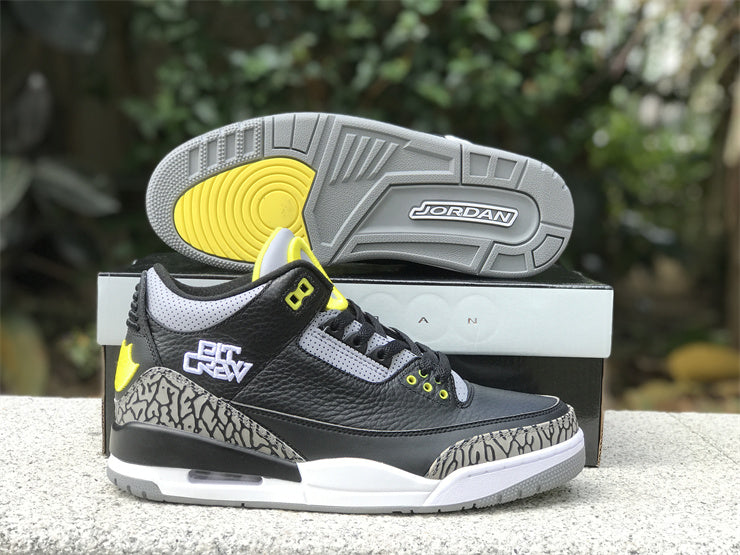 Air Jordan 3 Retro Oregon black and yellow duck