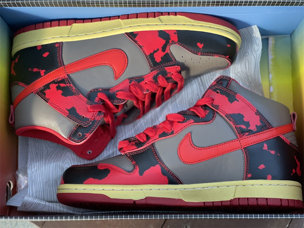 Nike Dunk High 1985 Red Acid Wash DD9404-600